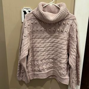 Karlie heavy acrylic turtleneck sweater